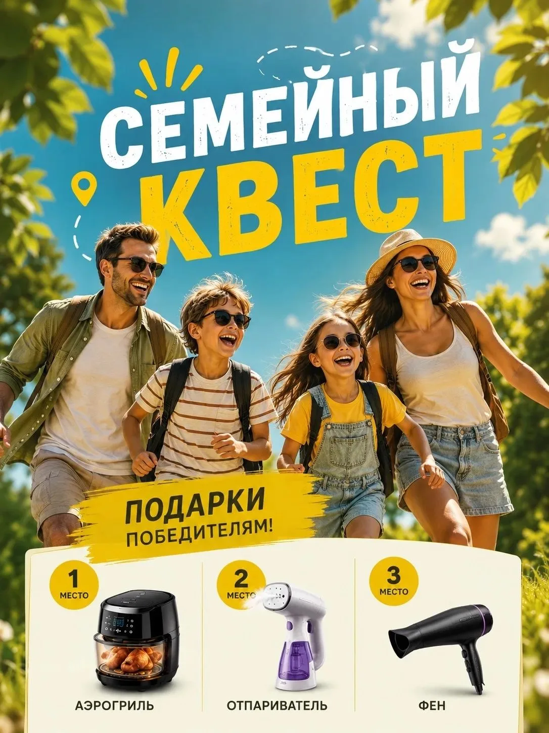 📢📢📢В Сковородино пройдет семейный квест «Один за всех и все за одного»