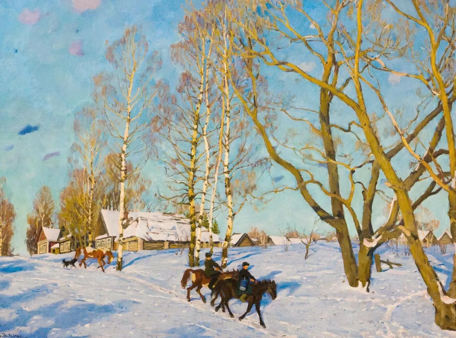 🖼️ «Мартовское солнце», 1915

🎨 Константин Фёдорович Юон
(1875–1958)
Холст, масло. 107 × 142 см

Ю