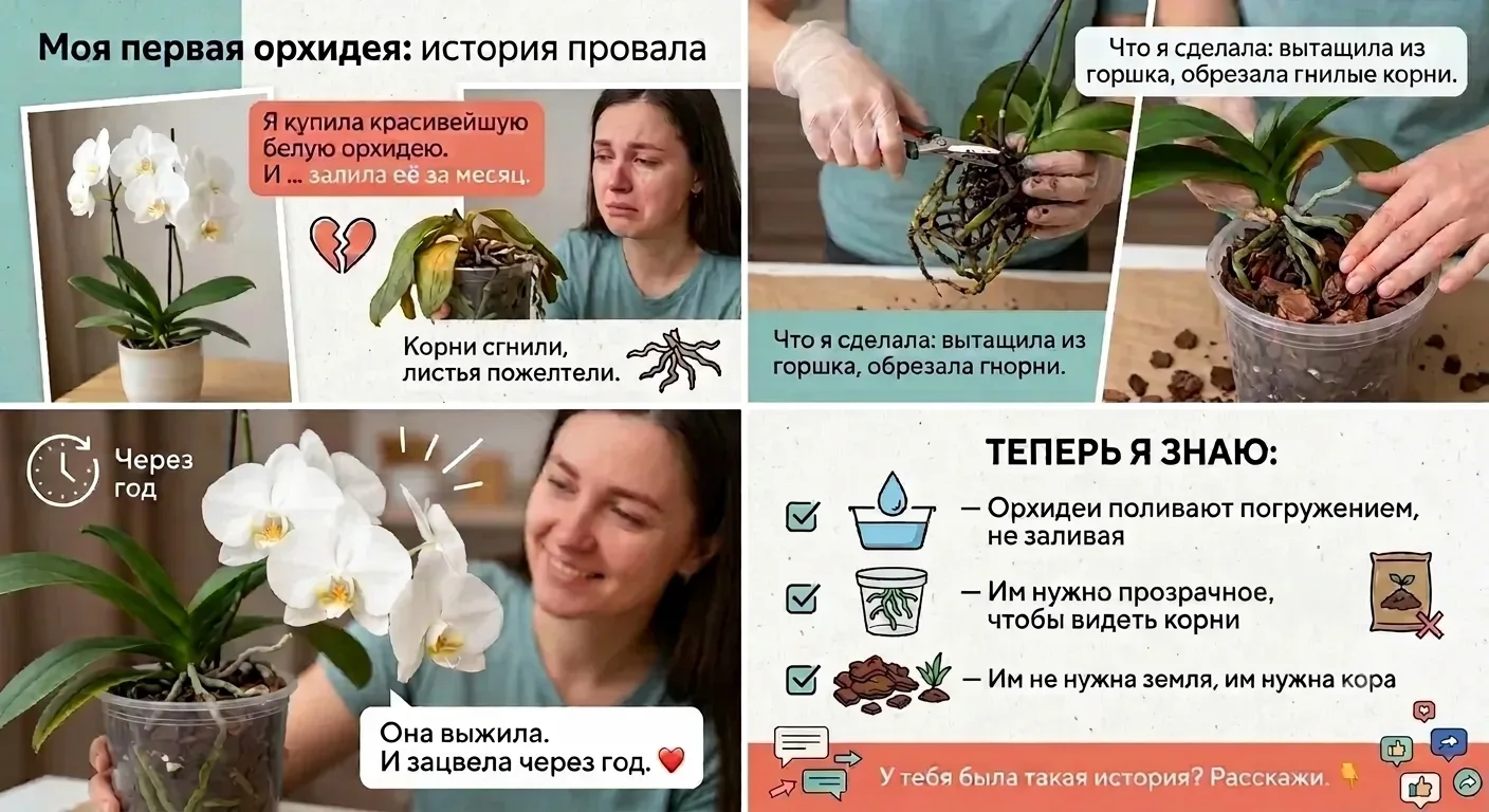 Моя первая орхидея: история провала