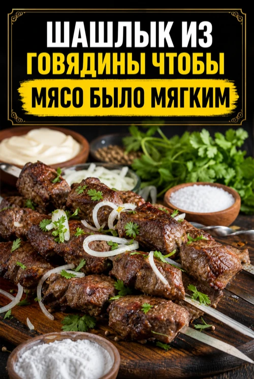 ШАШЛЫК ИЗ ГОВЯДИНЫ ЧТОБЫ МЯСО БЫЛО МЯГКИМ НА МАНГАЛЕ