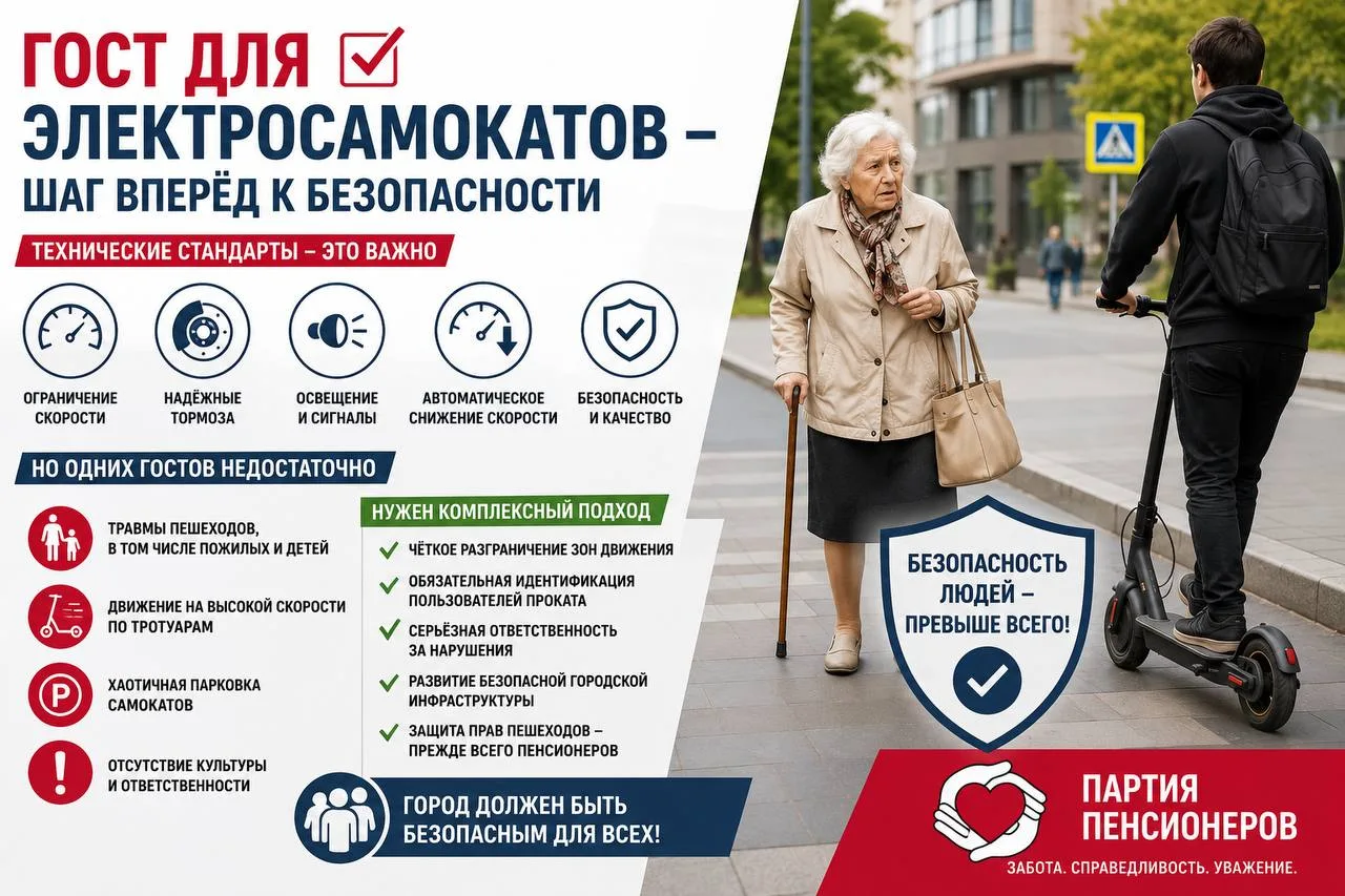 🛴 ГОСТ для электросамокатов — шаг в правильном направлении. Но этого недостаточно.

Глава Росстанда