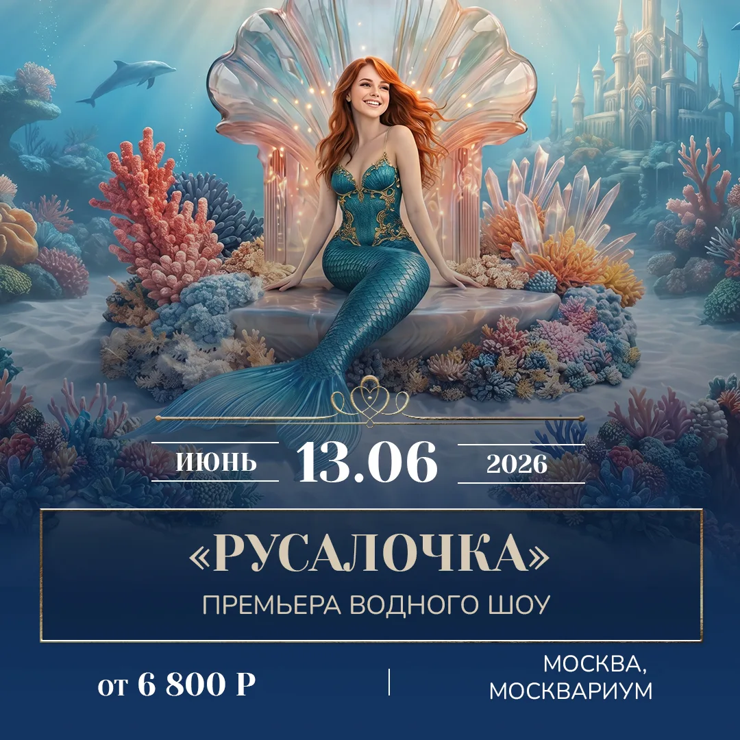 🎉 1 мая в Москвариуме на ВДНХ с большим успехом состоялась премьера водного шоу «РУСАЛ...