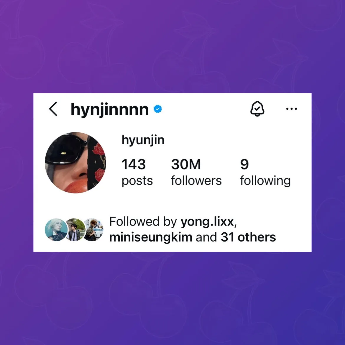 Хёнджин превысил отметку в 30 миллионов подписчиков в Instagram!  — Он присоединяется к Stray Kids и