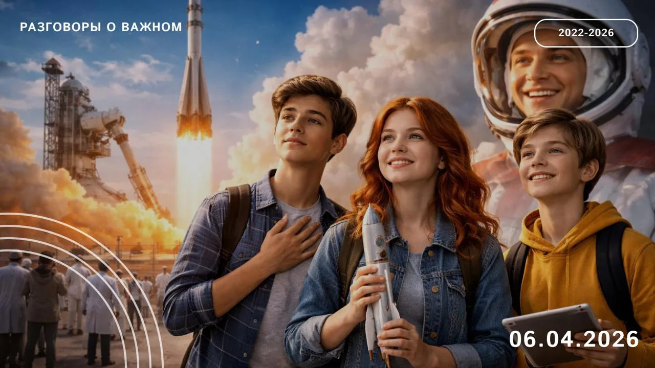 Уважаемые коллеги! 6 апреля занятие «Разговоры о важном» будет посвящено теме «65 лет т...