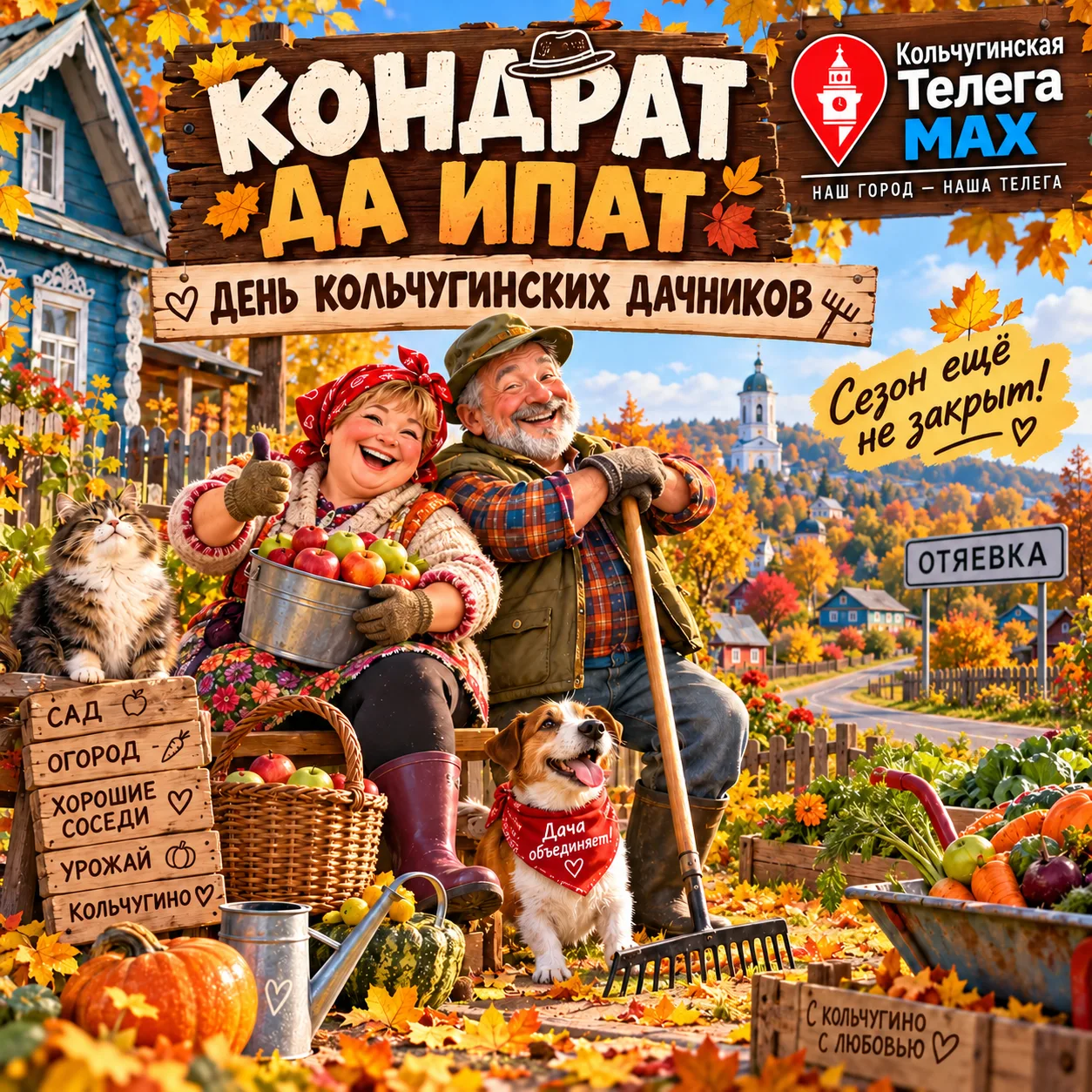 🍂 КОНДРАТ ДА ИПАТ — ДЕНЬ ДЛЯ КОЛЬЧУГИНСКИХ ДАЧНИКОВ