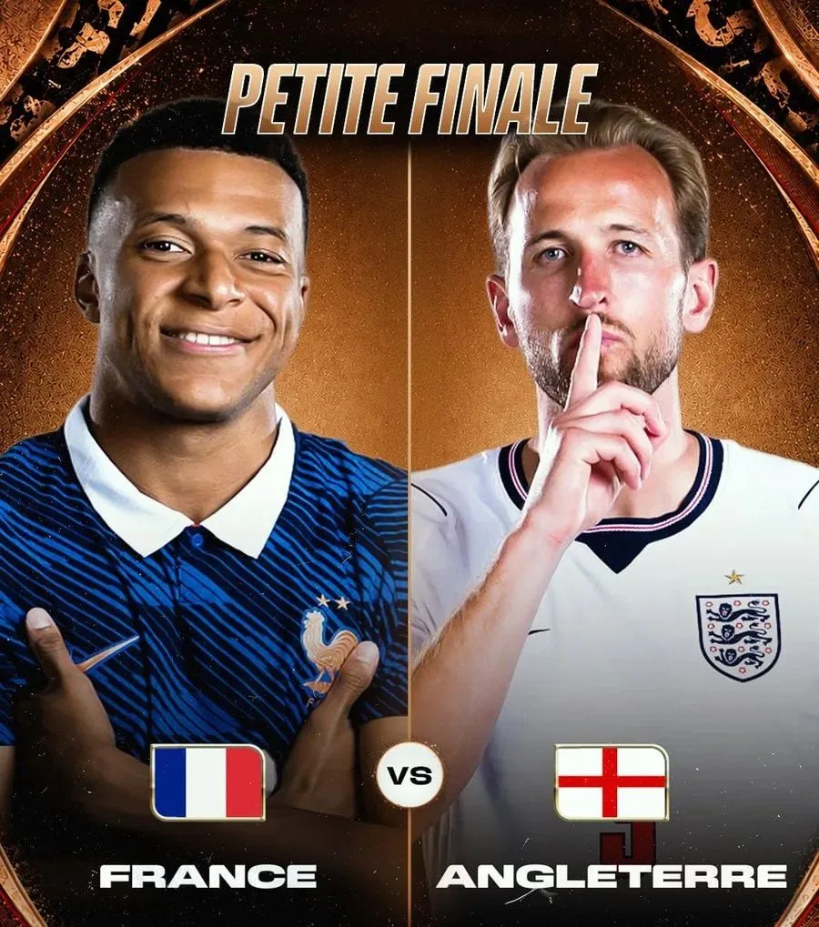 Утешительный приз на чемпионате мира разыграют Франция 🇫🇷 и Англия🏴󠁧󠁢󠁥󠁮󠁧󠁿 в но...