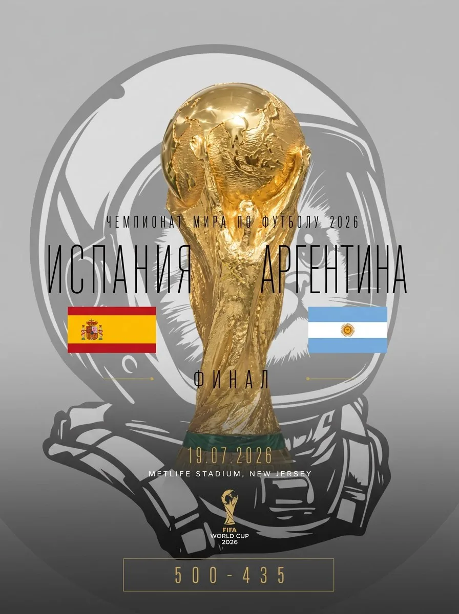 Контакт-бар показывает финал. ⚽🏆