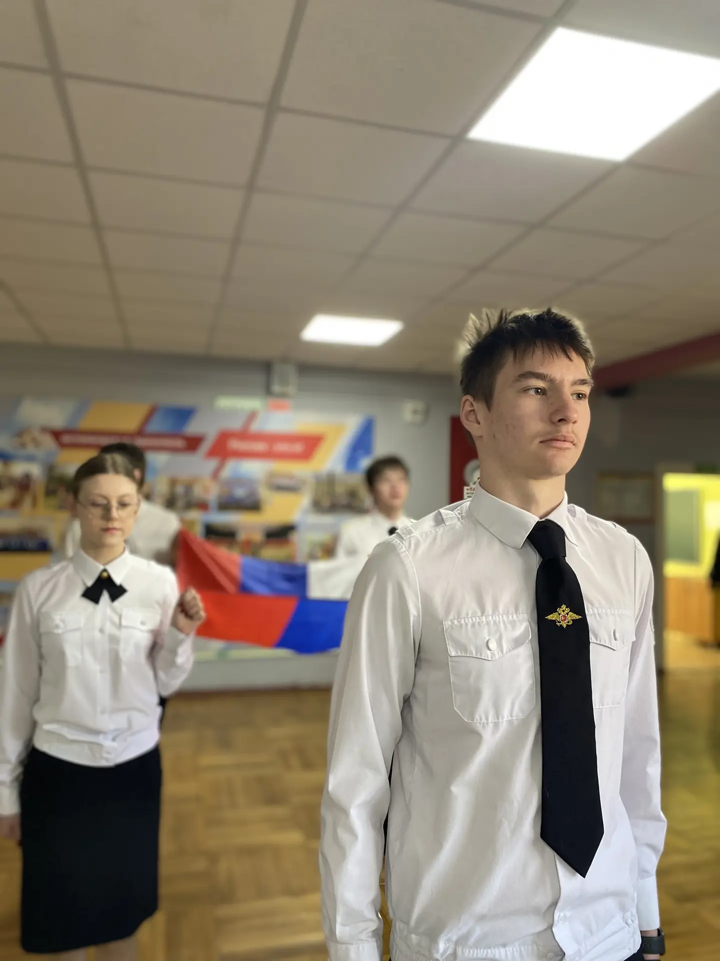 🏫Последняя учебная неделя в третьей четверти началась с поздравлений!   🏐🏃‍♀️23 марта состоялась цер