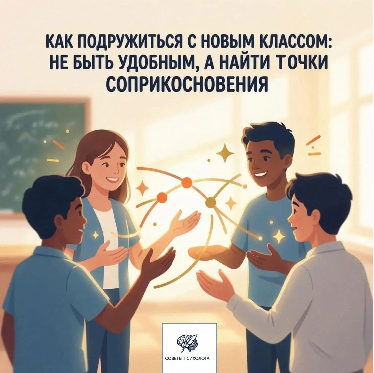 Переходишь в новую школу или попадаешь в новый класс — и кажется, что все уже разбились...