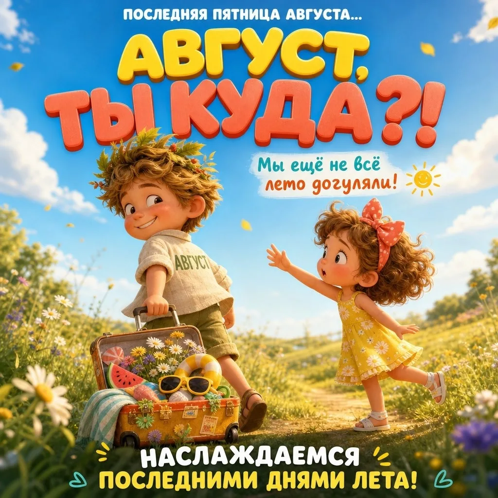 Пятница! И не просто пятница, а последняя в этом августе.