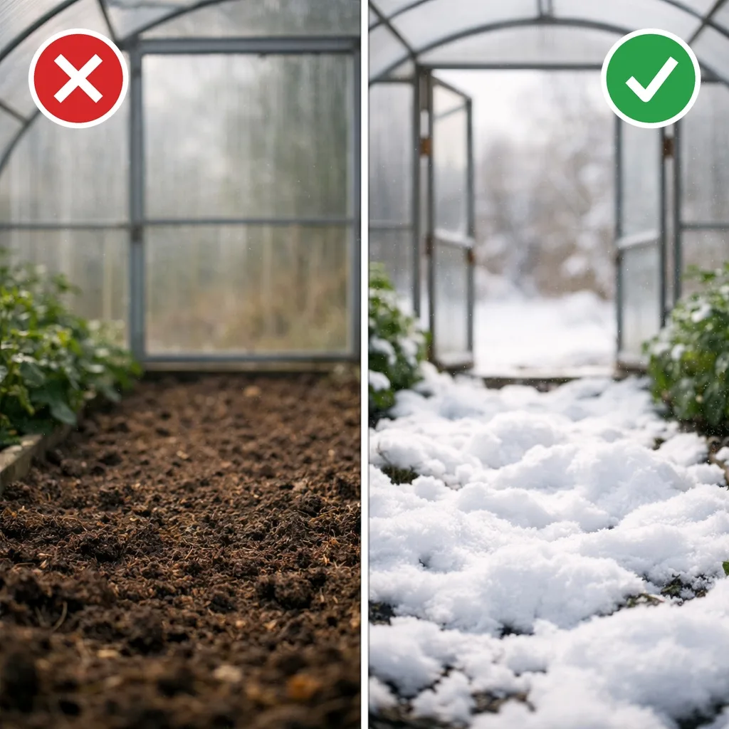 ❄ ЗАЧЕМ ОСТАВЛЯТЬ ТЕПЛИЦУ ОТКРЫТОЙ НА ЗИМУ