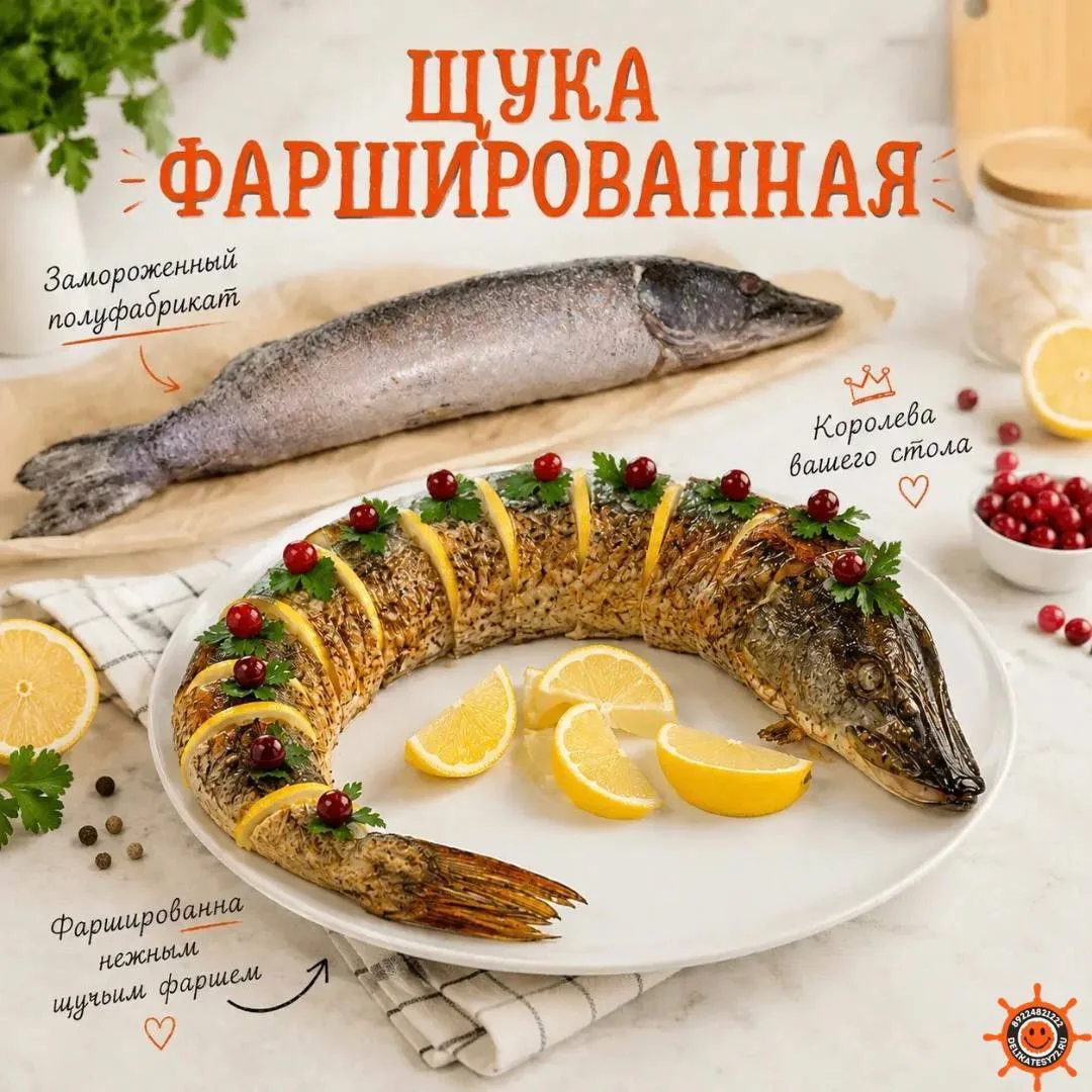 🐟 Фаршированная щука — тот самый вкус праздника, который все ждут первым ✨