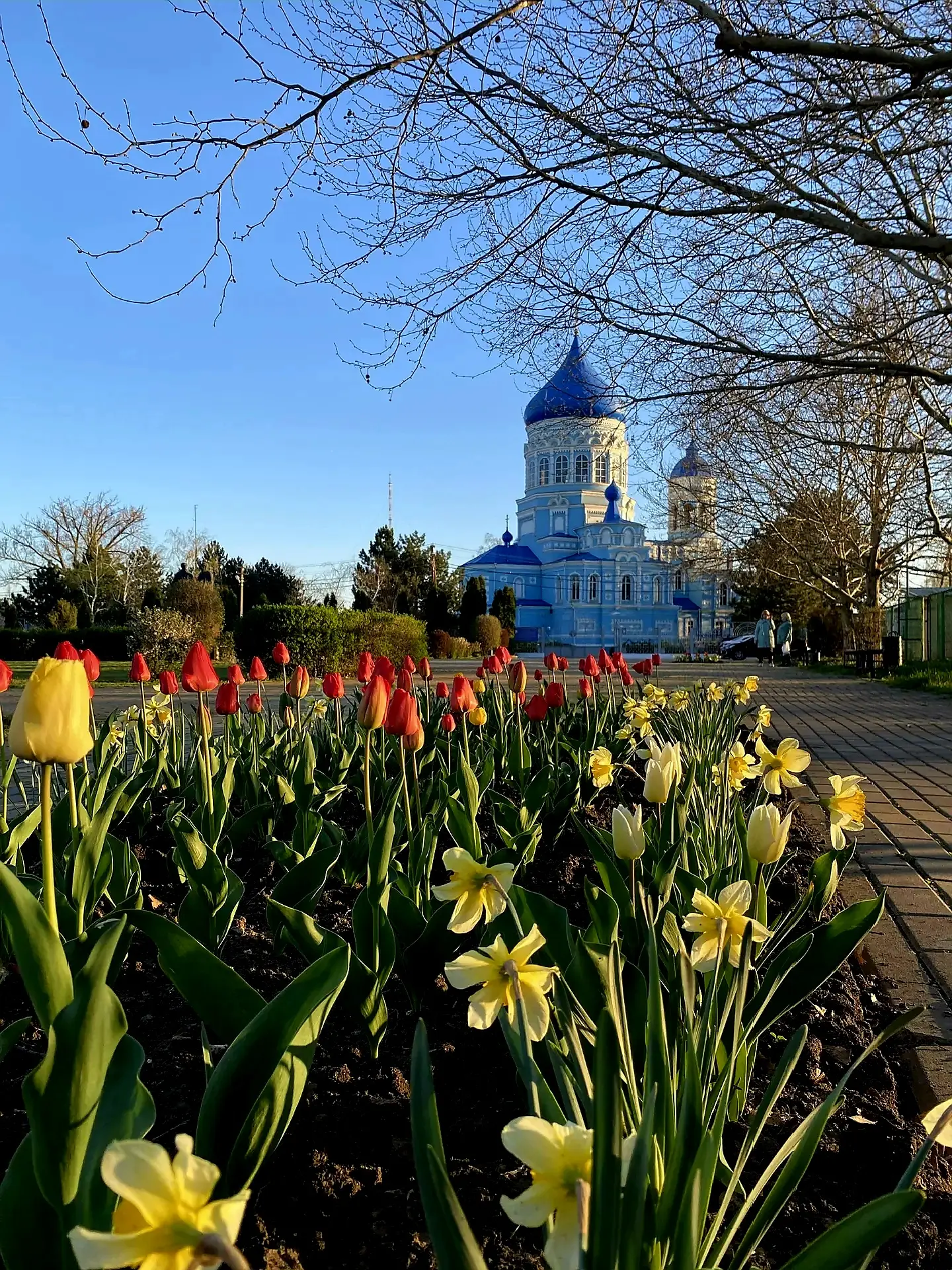 Светлая Пасха  Храм Покрова Пресвятой Богородицы в лучах весеннего солнца.  Пусть этот день наполнит