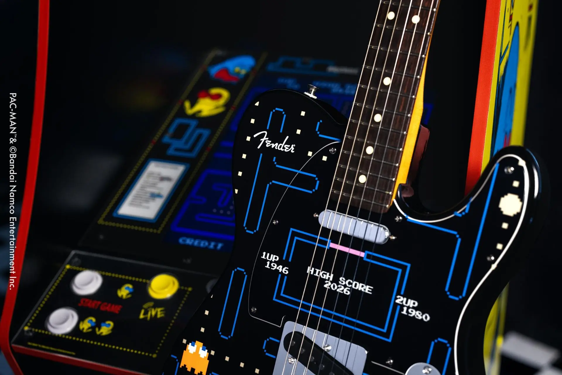 Гитара, которая делает «вака-вака»: Fender представила Telecaster Пакмана  Лимитка, вошедшая в серию