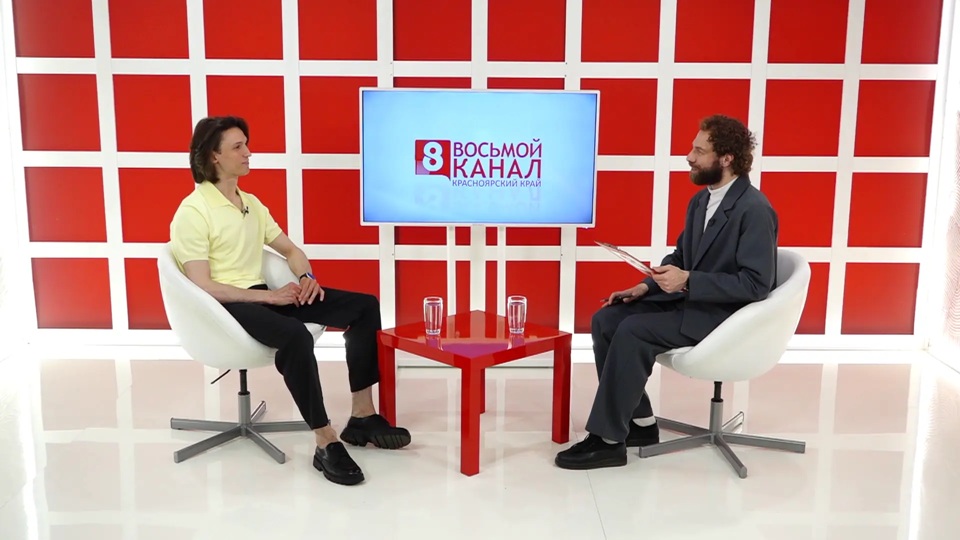 Интервью на 8 канале. Артур Лукава, Юрий Кудрявцев.