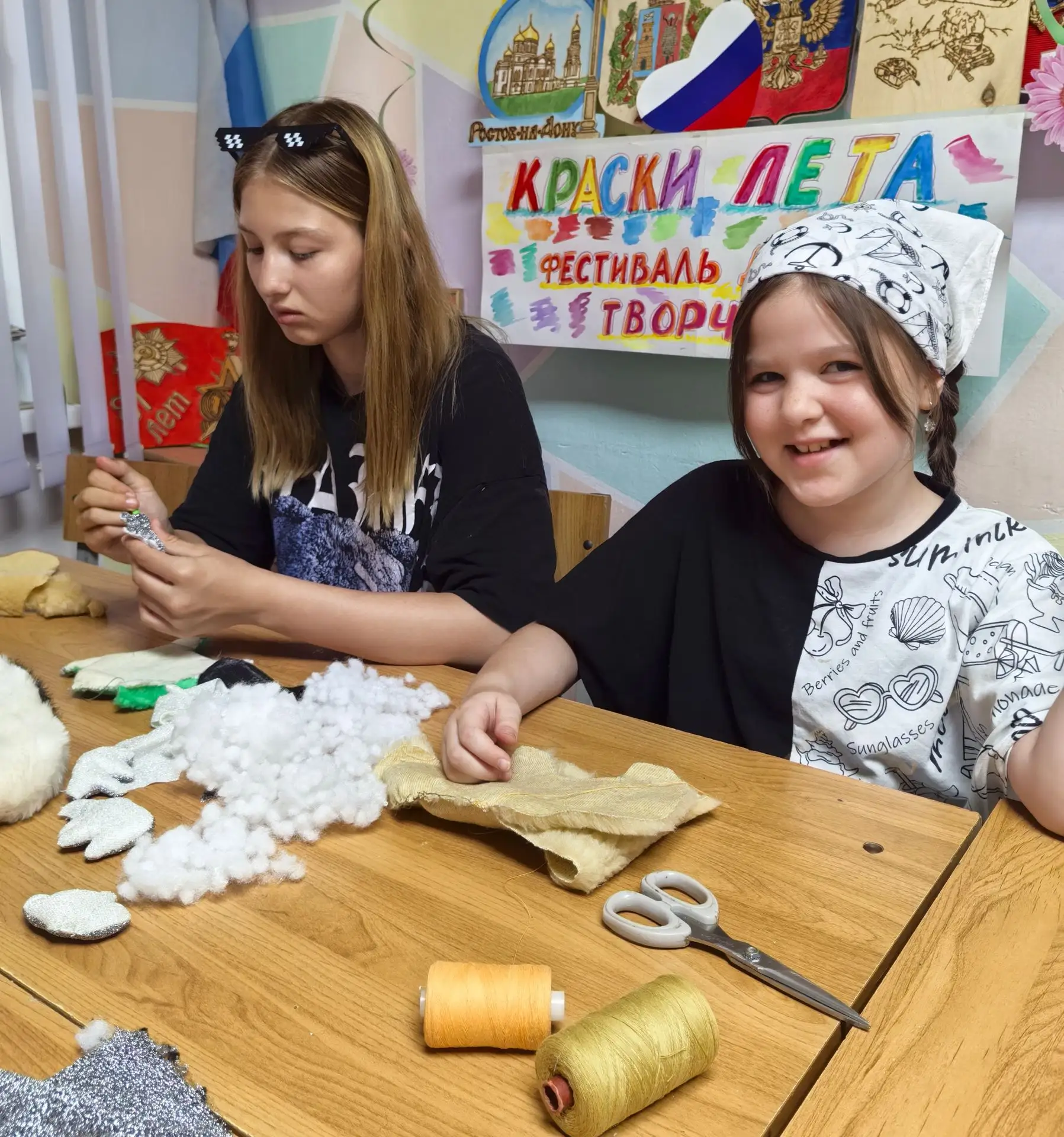 На базе летней площадки корпуса «Искра» ЦДТ Ворошиловского района  проведен мастер – класс по изгото