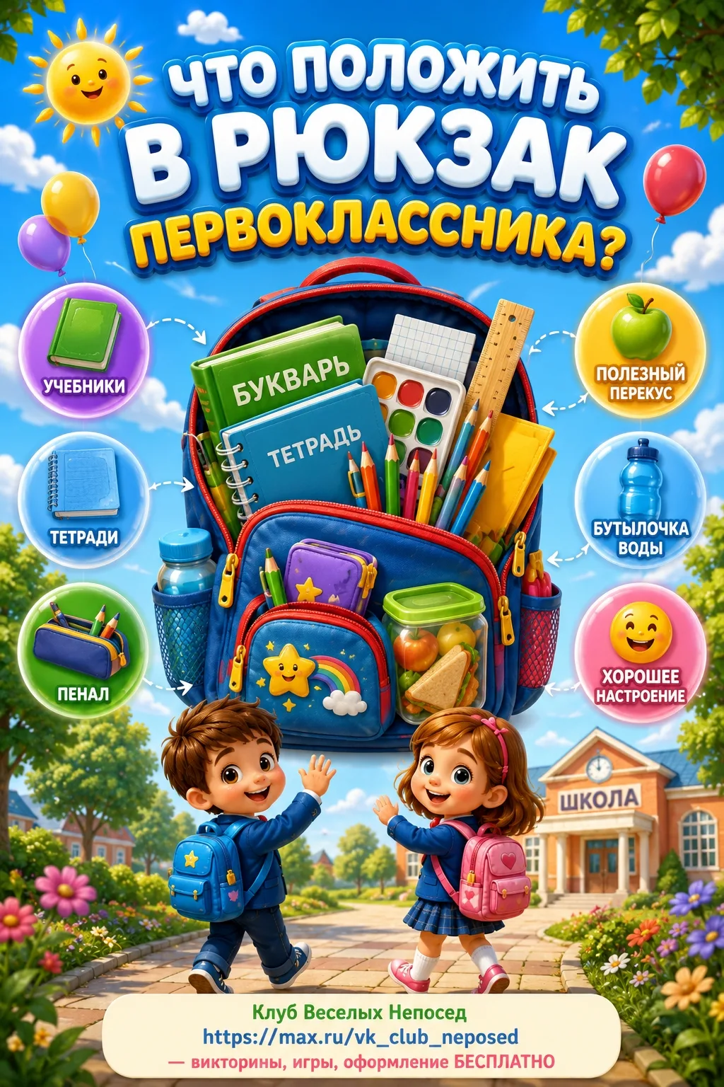 Скоро в школу: полезный гид для родителей будущих первоклассников! 🎒✨