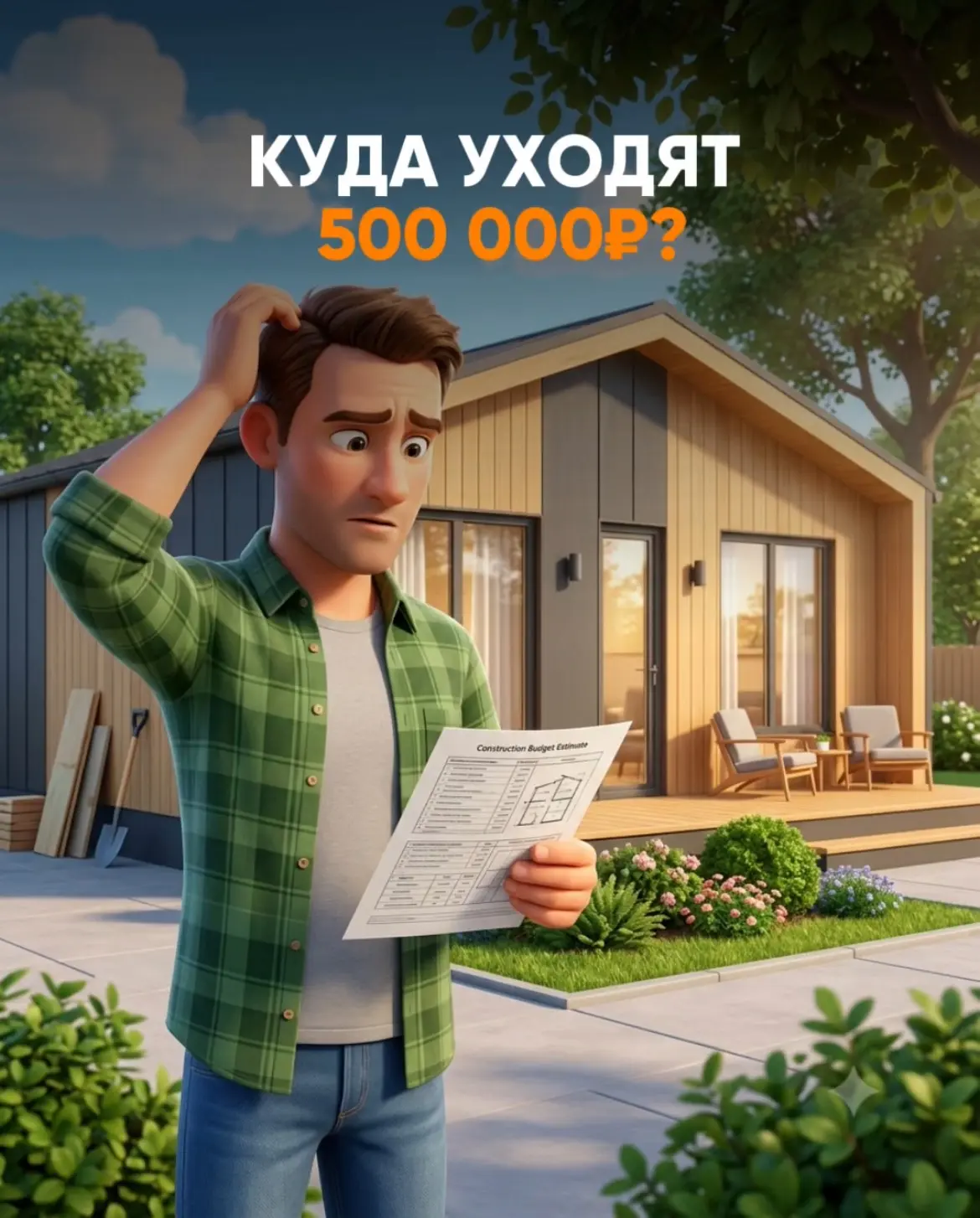❓Куда исчезают дополнительные 500 тысяч рублей в процессе стройки?

Когда люди планируют строительст