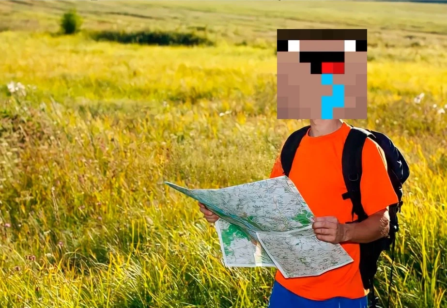 Нубик, ищет клад