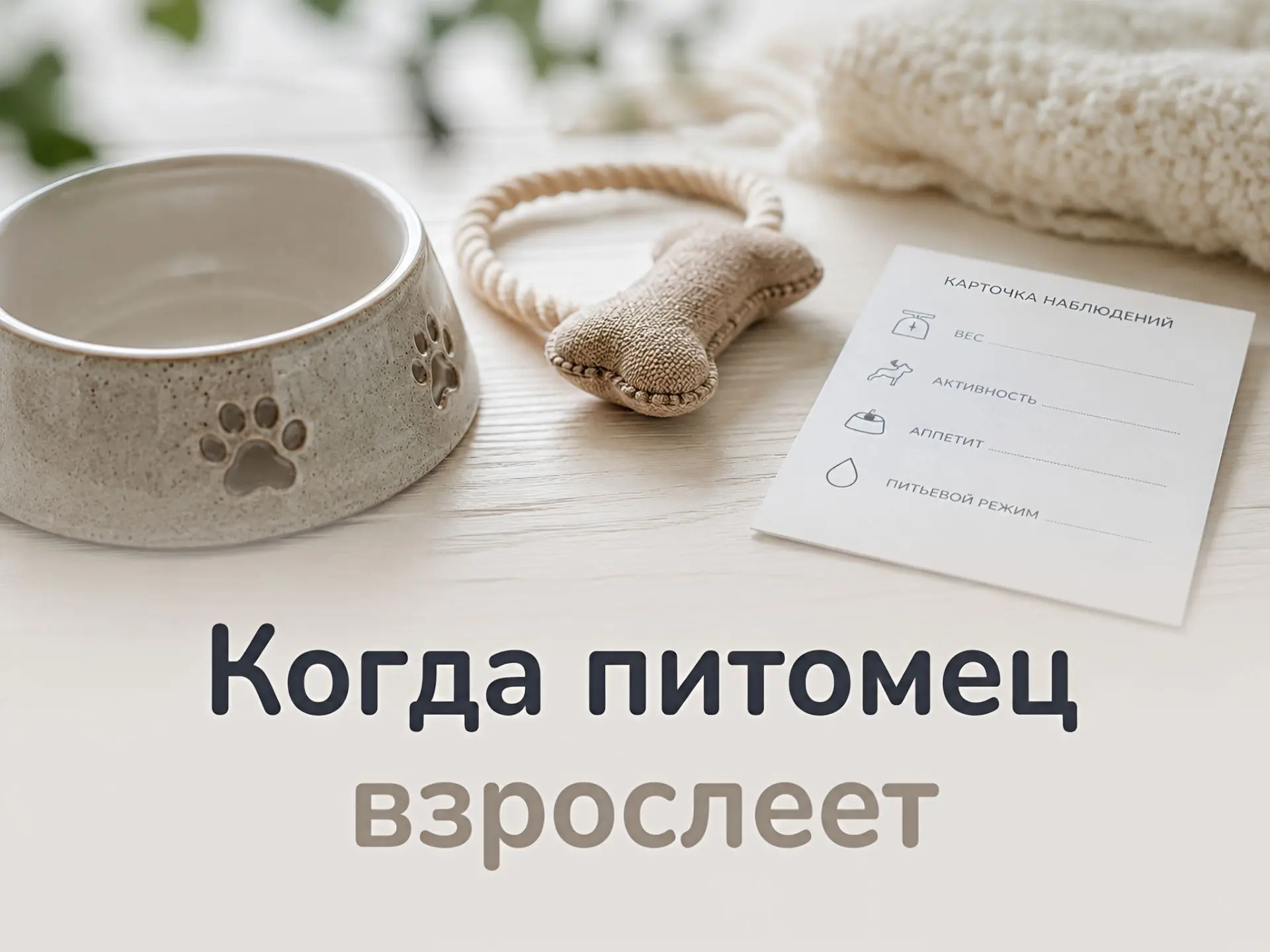 Возрастные изменения у питомца не начинаются в один день.