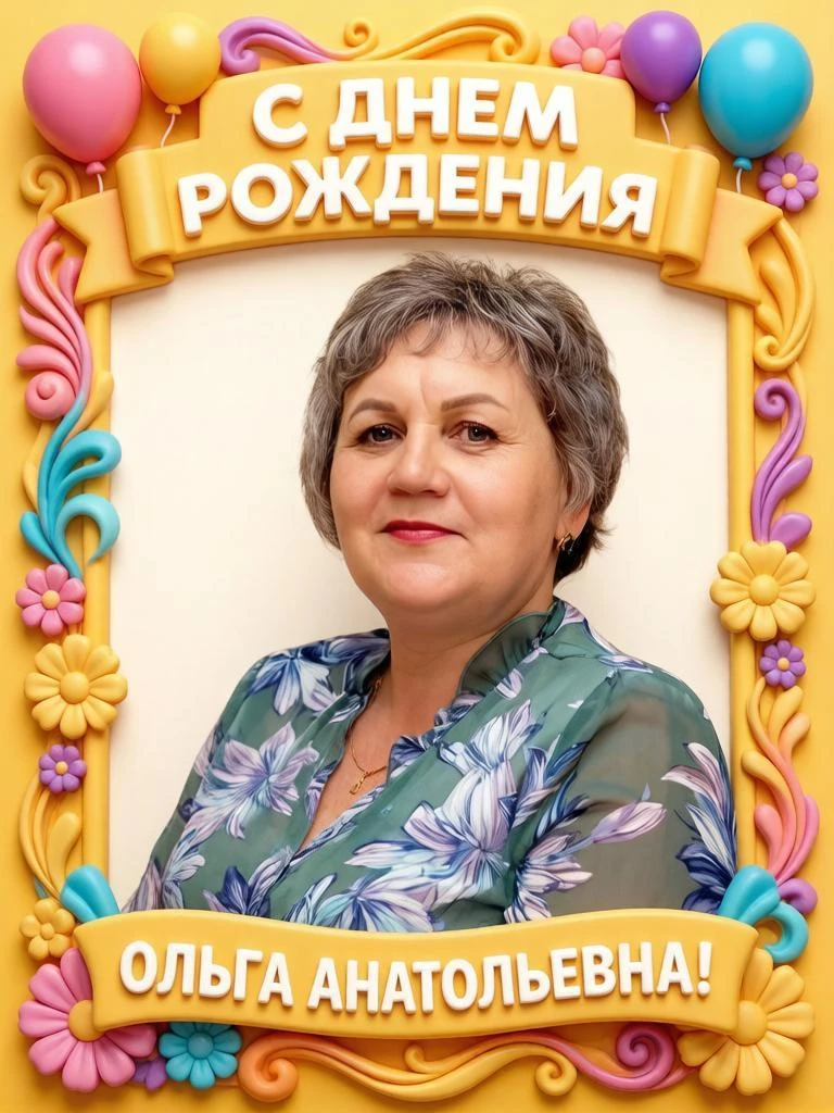 Сегодня мы поздравляем с днём рождения Ольгу Анатольевну! 🎉