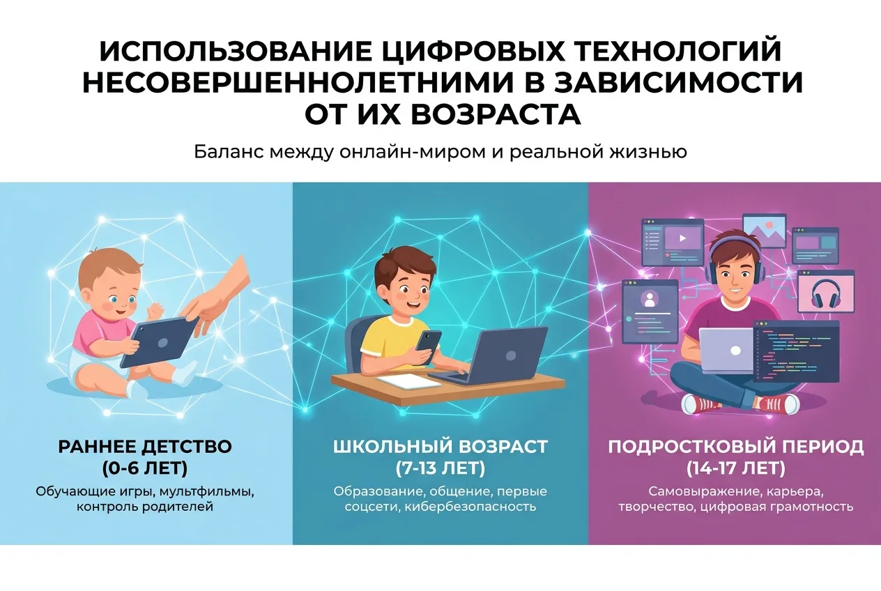 Родителям на заметку: как регулировать использование гаджетов у детей разного возраста.