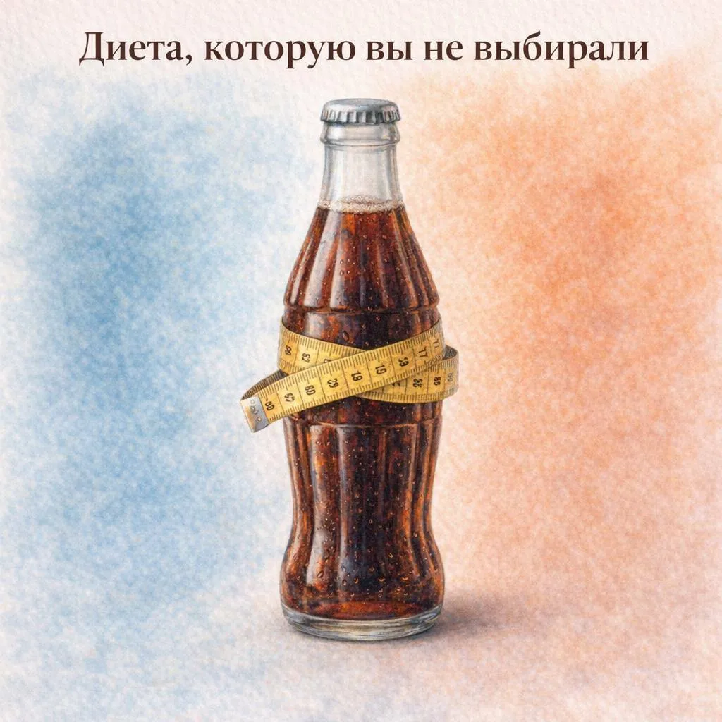 Самая массовая диета, на которую никто не подписывался. И вы, скорее всего, в ней участвуете! 🥤  Зам