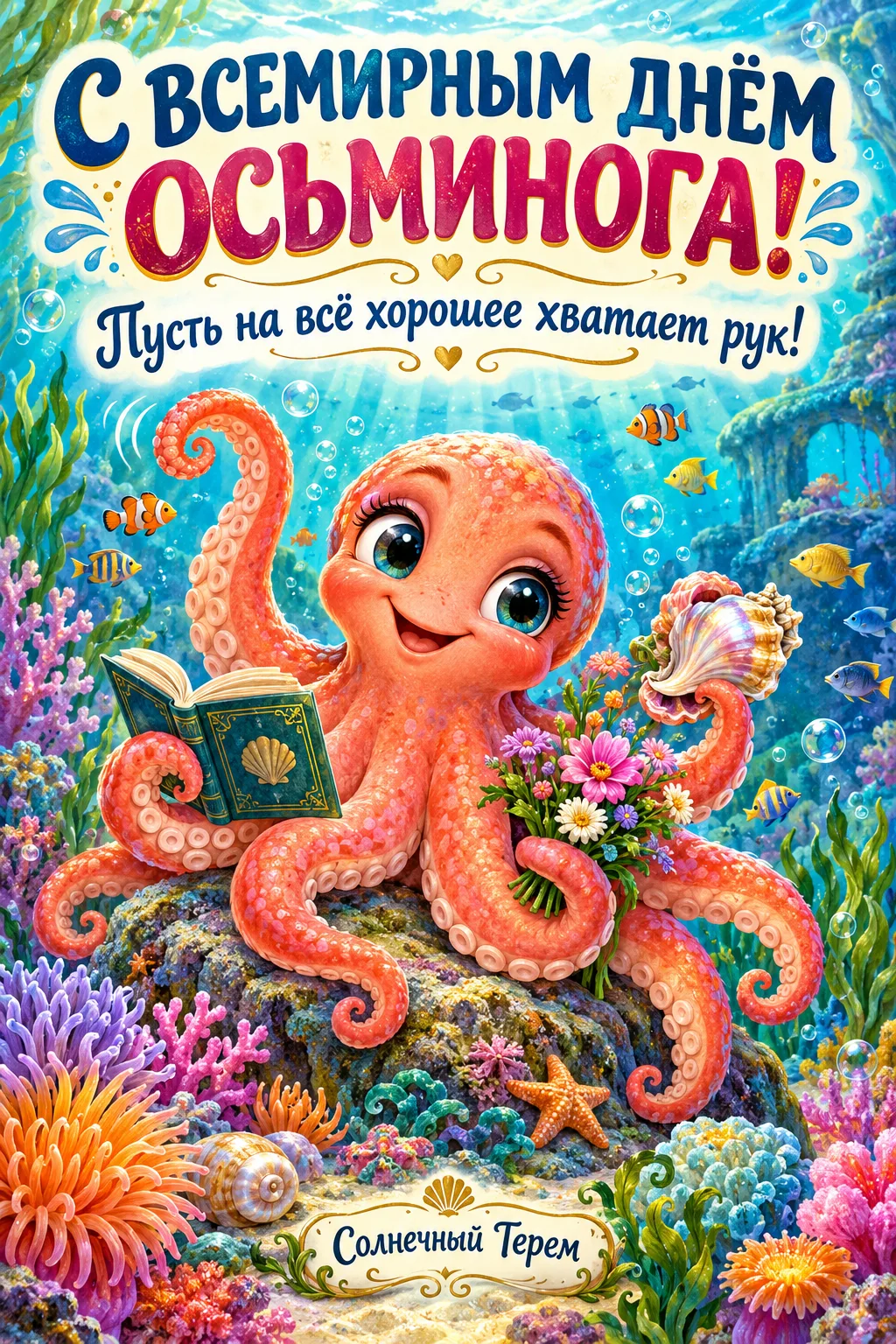 Немного морского настроения и восемь поводов улыбнуться. 🐙💙
