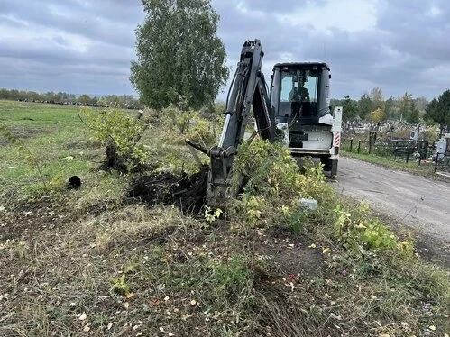 В Тамбове проводится обустройство кладбища в деревне Лужки
