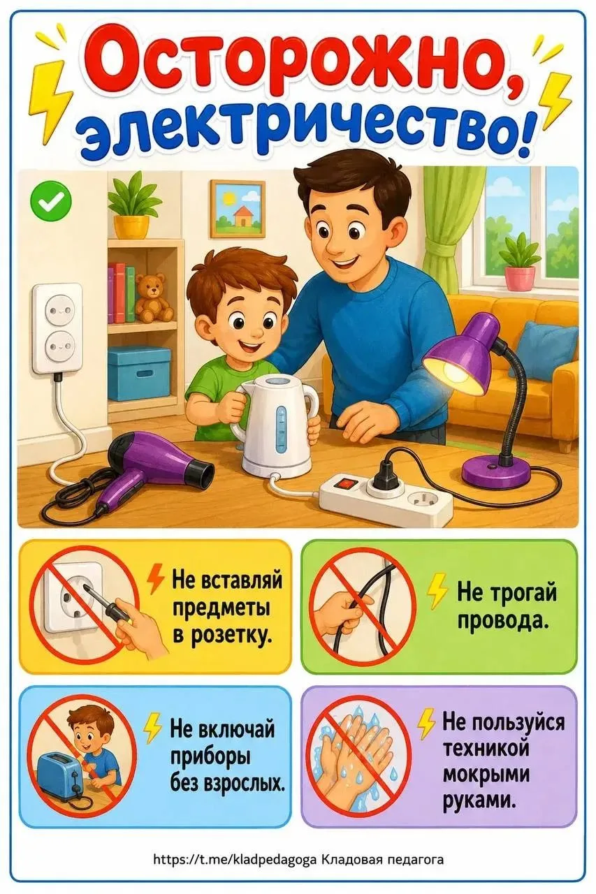 Информация для детей и родителей на тему «Правила безопасности дома» 🏠