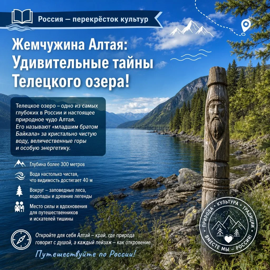 📚 🌊 Жемчужина Алтая: Удивительные тайны Телецкого озера!