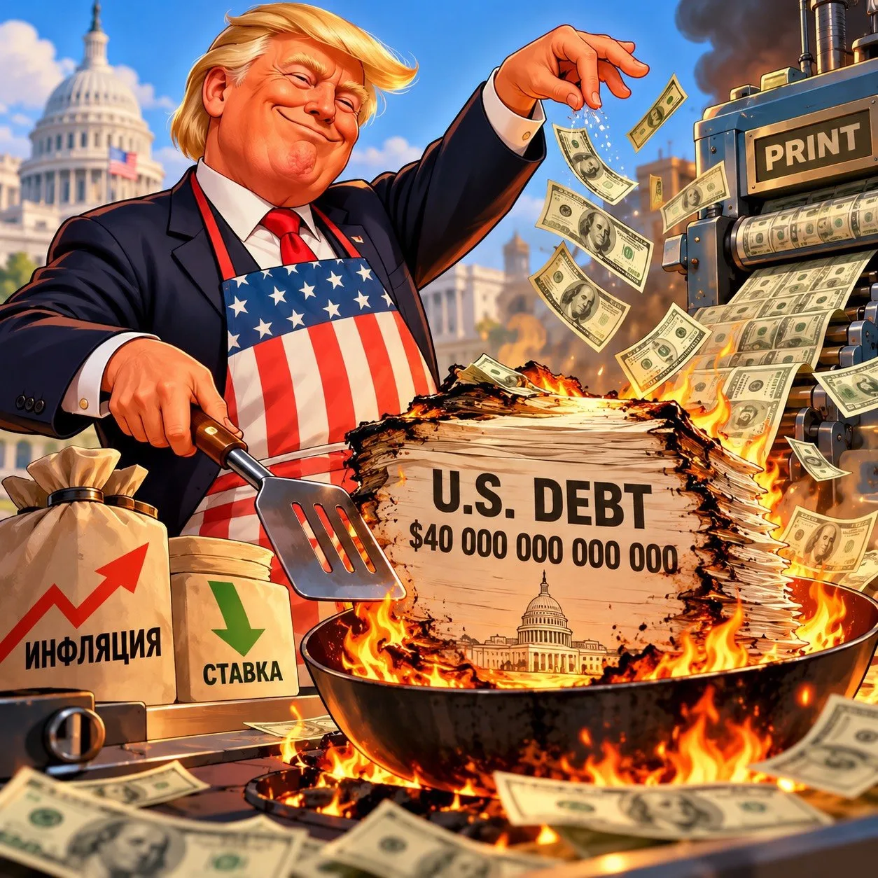 🔥🔥🔥 ПЛАН ТРАМПА ПО ГОСДОЛГУ: А ДАВАЙТЕ ЕГО… ОБЕСЦЕНИМ?