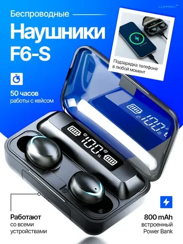 Наушники беспроводные, Беспроводные Наушники Bluetooth, TWS наушники для телефона Iphon...