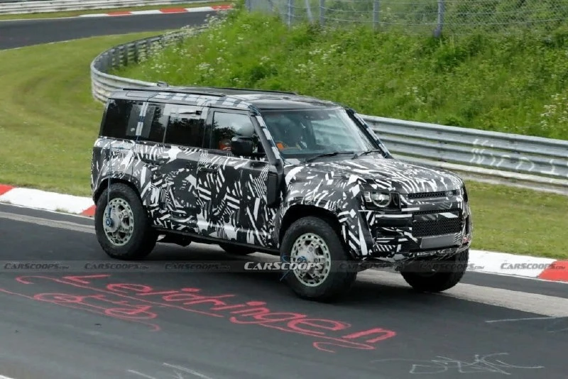 Land Rover готовит самый мощный Defender в истории — внедорожник c V8 от BMW засняли на Нюрбургринге