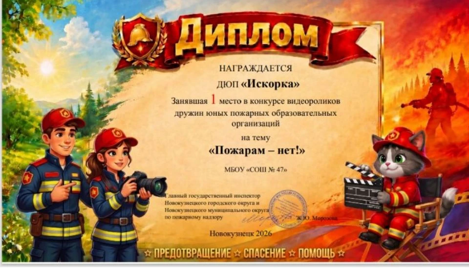 🌺Поздравляем  дружину  юных пожарных "Искорка " с ПОБЕДОЙ в конкурсе  видеороликов "Пожарам - нет!"