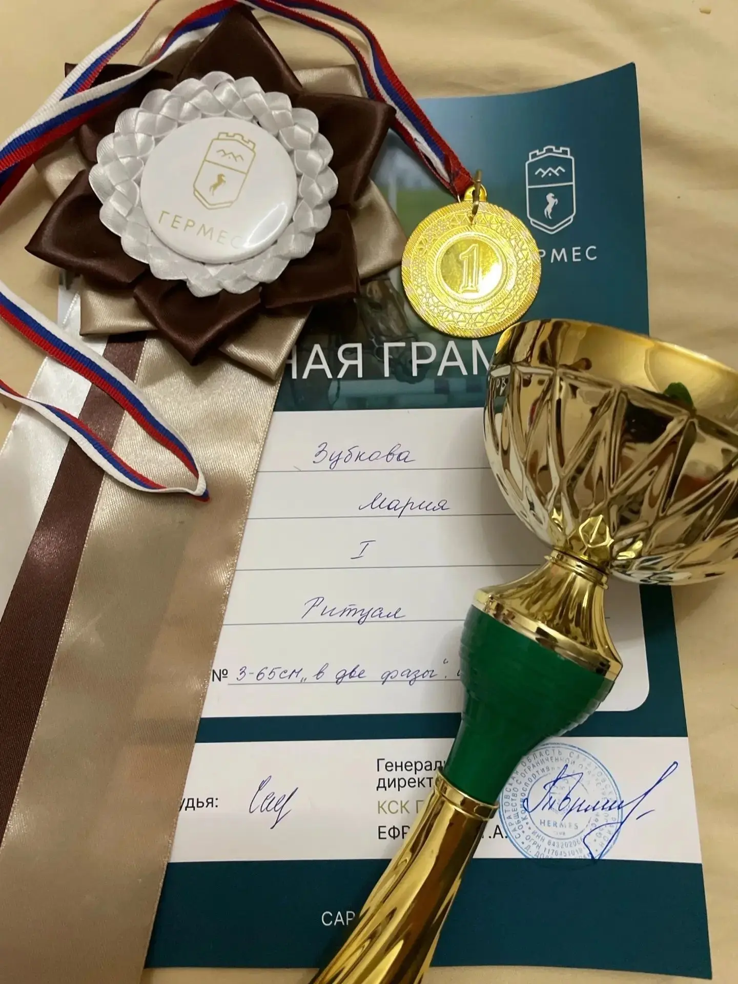 🏆 Наши на высоте: воспитанницы Волгоградского казачьего конно-спортивного клуба привез...