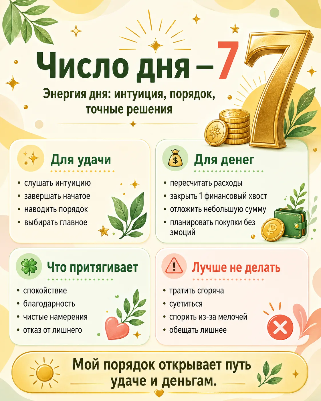 Число дня — 7