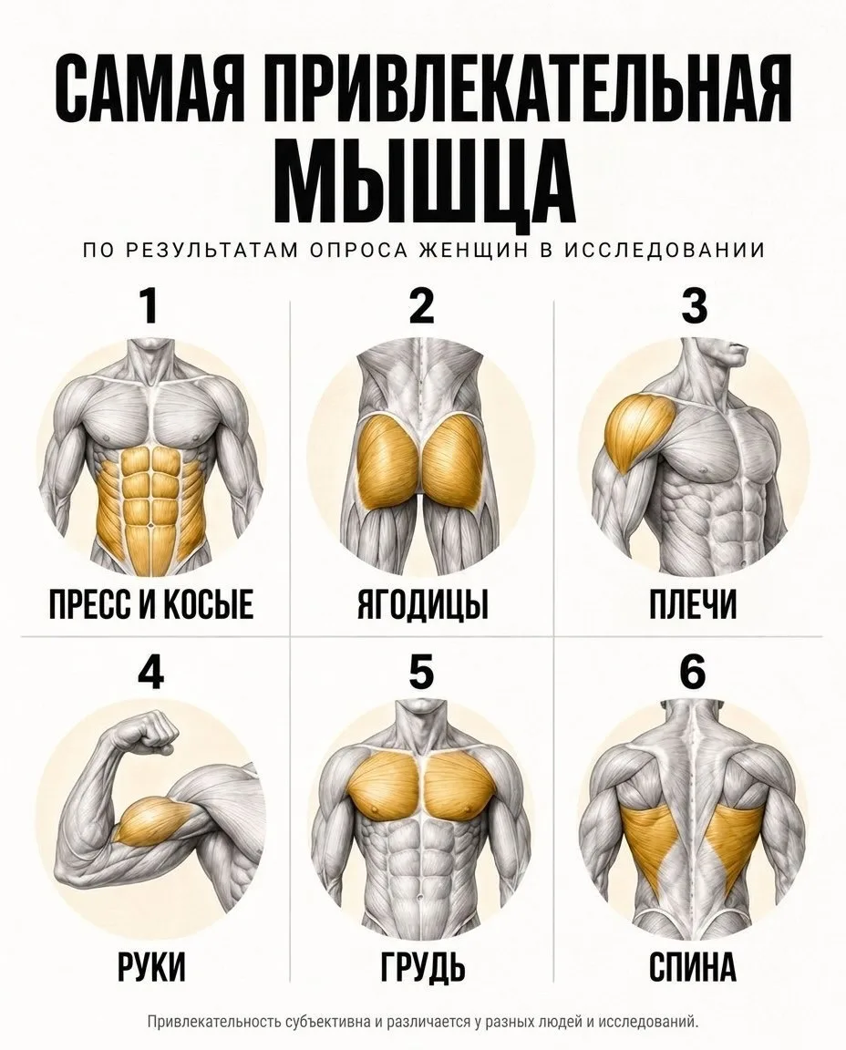 КАКИЕ МЫШЦЫ КАЧАТЬ, ЧТОБЫ ВЫГЛЯДЕТЬ ПРИВЛЕКАТЕЛЬНО, И КАК ЭТО СДЕЛАТЬ