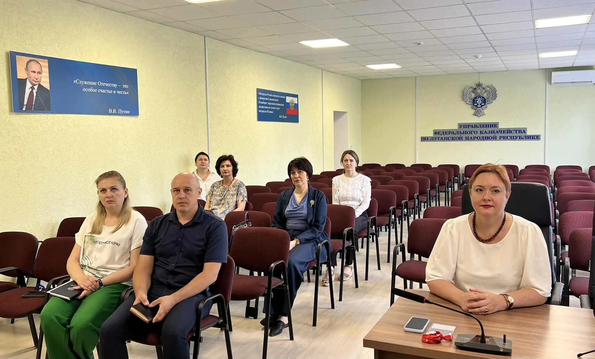 🔷 15 июля 2026 года руководитель УФК по Луганской Народной Республике Светлана Васильевна Бородина 