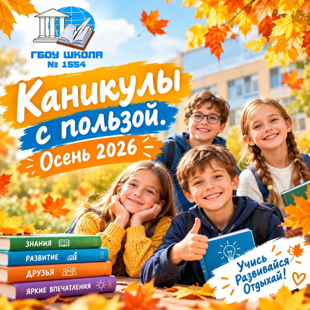 🍂 ОСЕННИЕ КАНИКУЛЫ С ПОЛЬЗОЙ: ЗАПИСЬ ОТКРЫТА! 🍂
