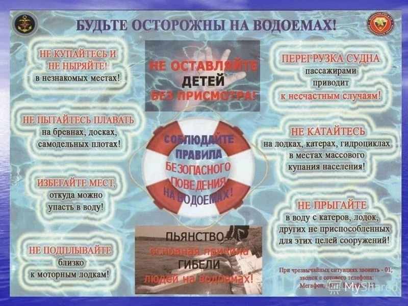 Будьте осторожны на водоемах!