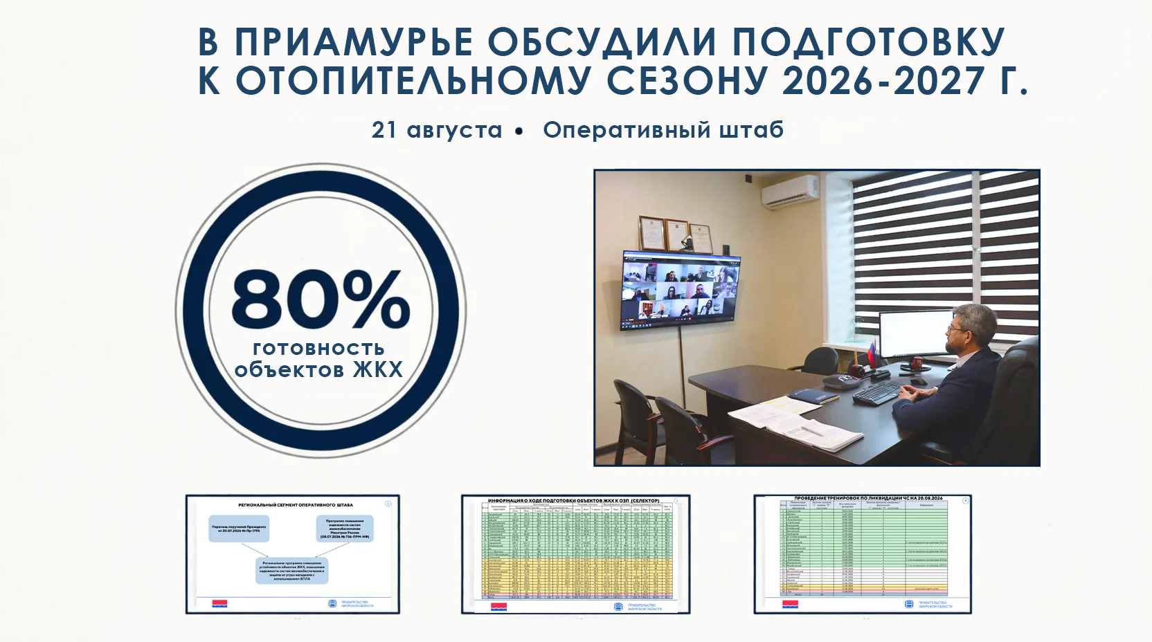 В Приамурье обсудили подготовку к отопительному сезону 2026/2027 на еженедельном штабе ...