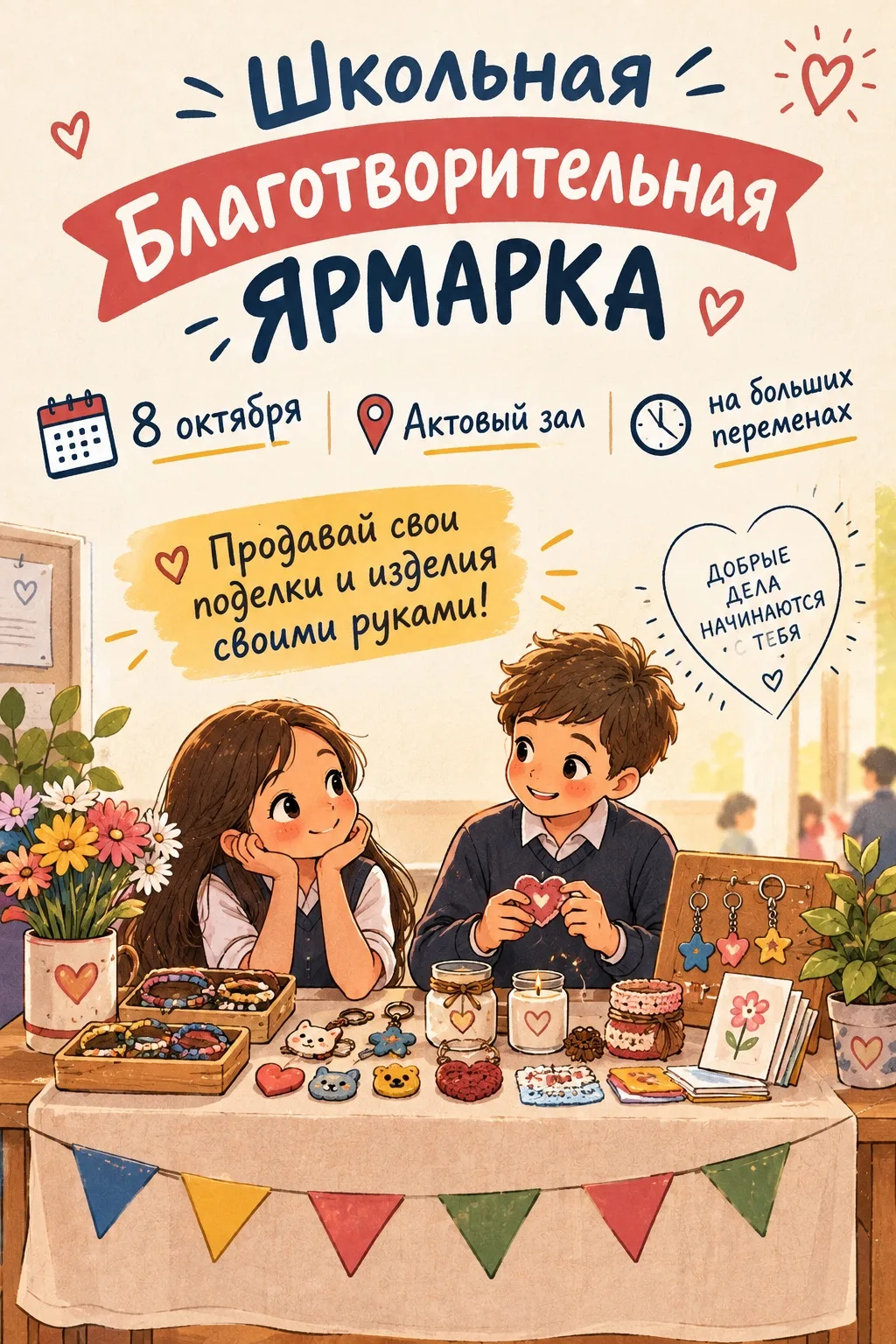8 октября состоится традиционная благотворительная ярмарка!