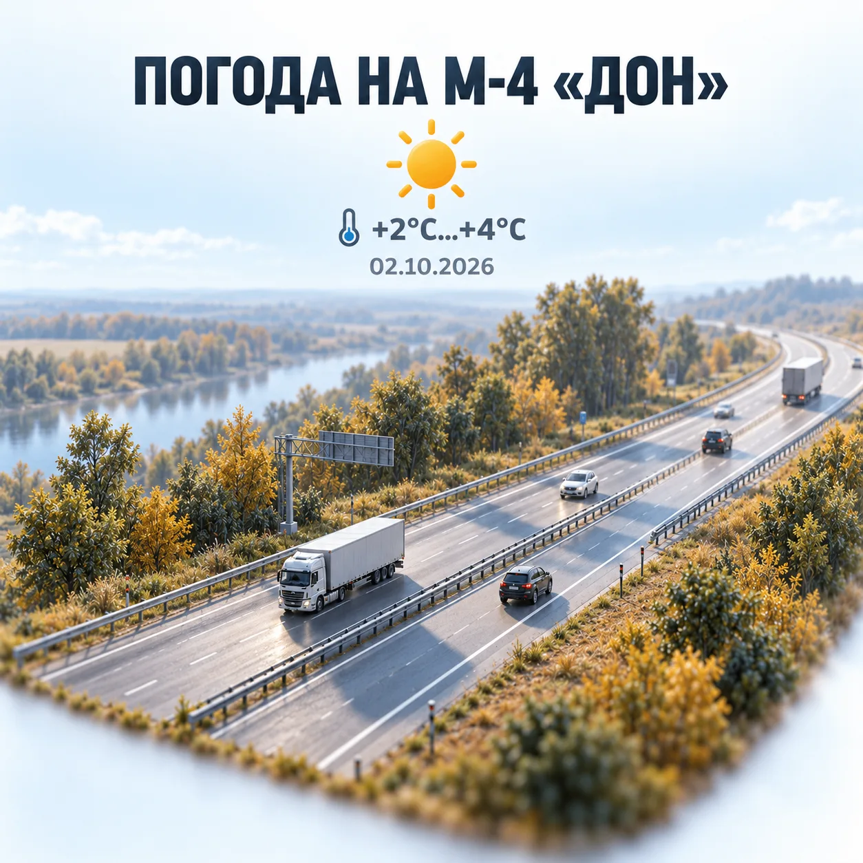 🌤 Погода на М-4 «Дон»