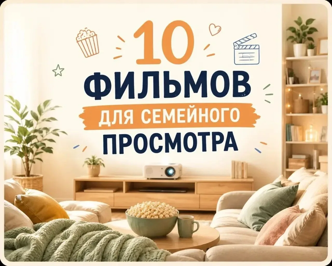 🎬 10 фильмов для семейного просмотра
