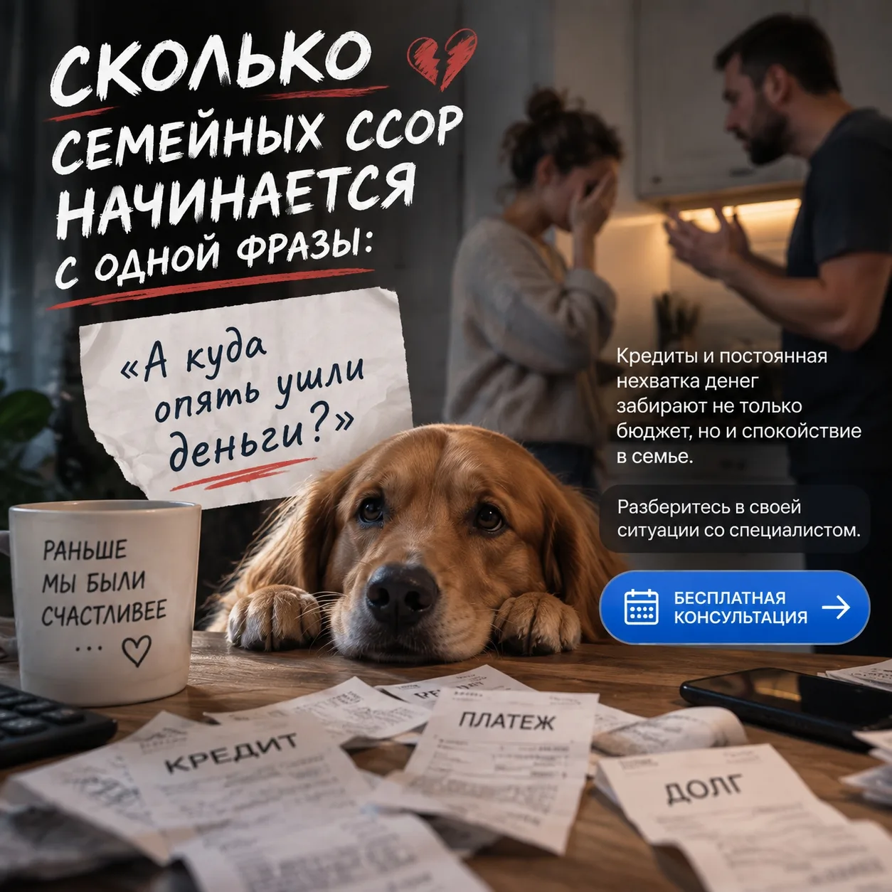 Сколько семейных ссор начинается с одной фразы: