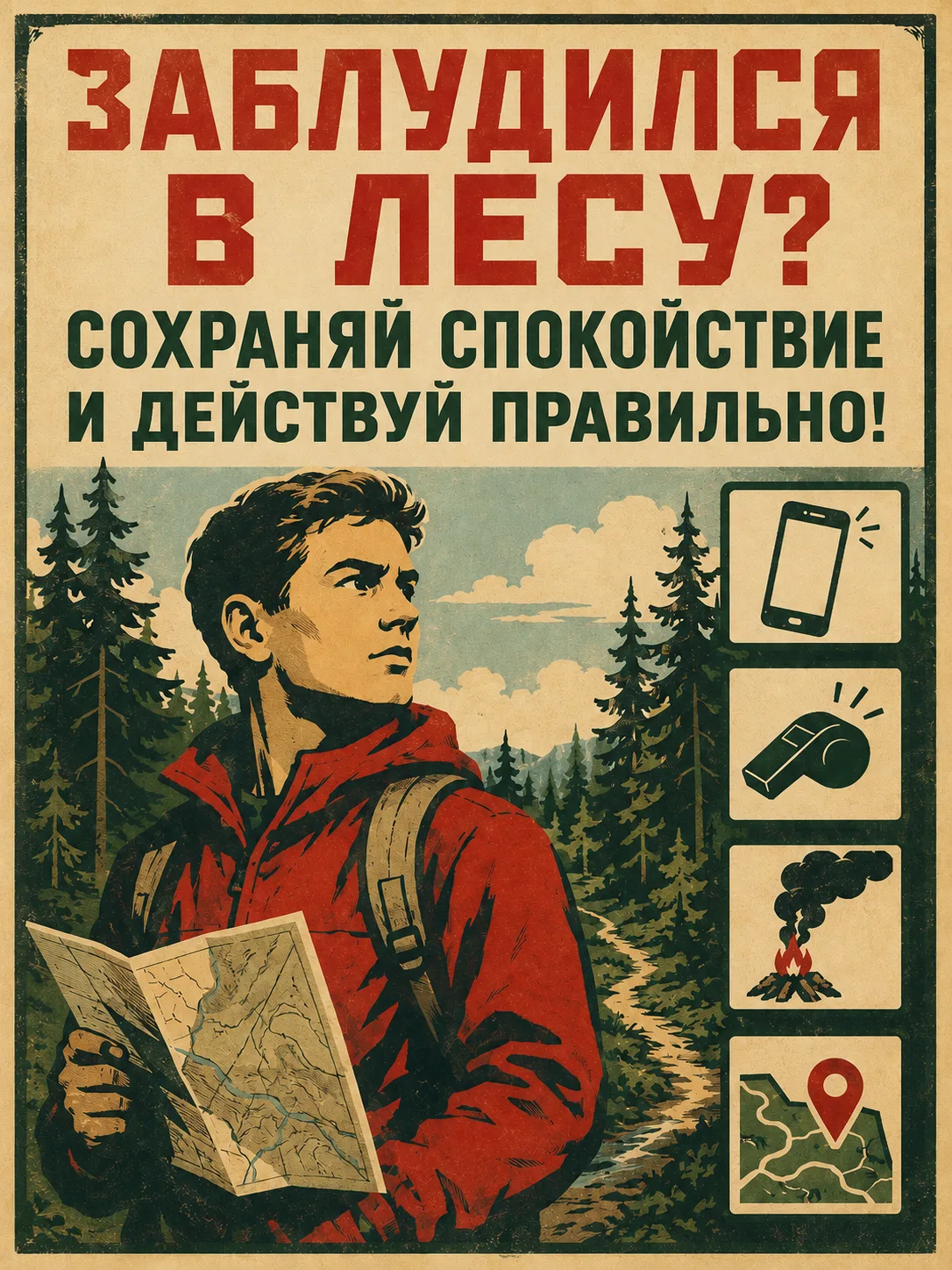 Если вы заблудились в лесу - сохраняйте спокойствие!