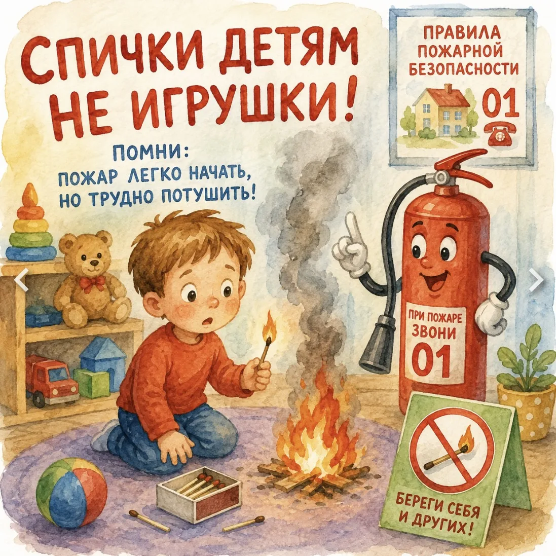 🔥 Пожарная безопасность в нашем детском саду🔥