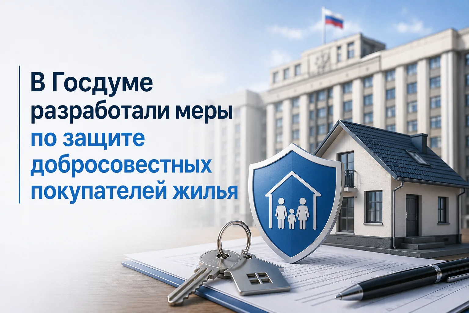 🏠В Госдуме разработали меры по защите добросовестных покупателей жилья