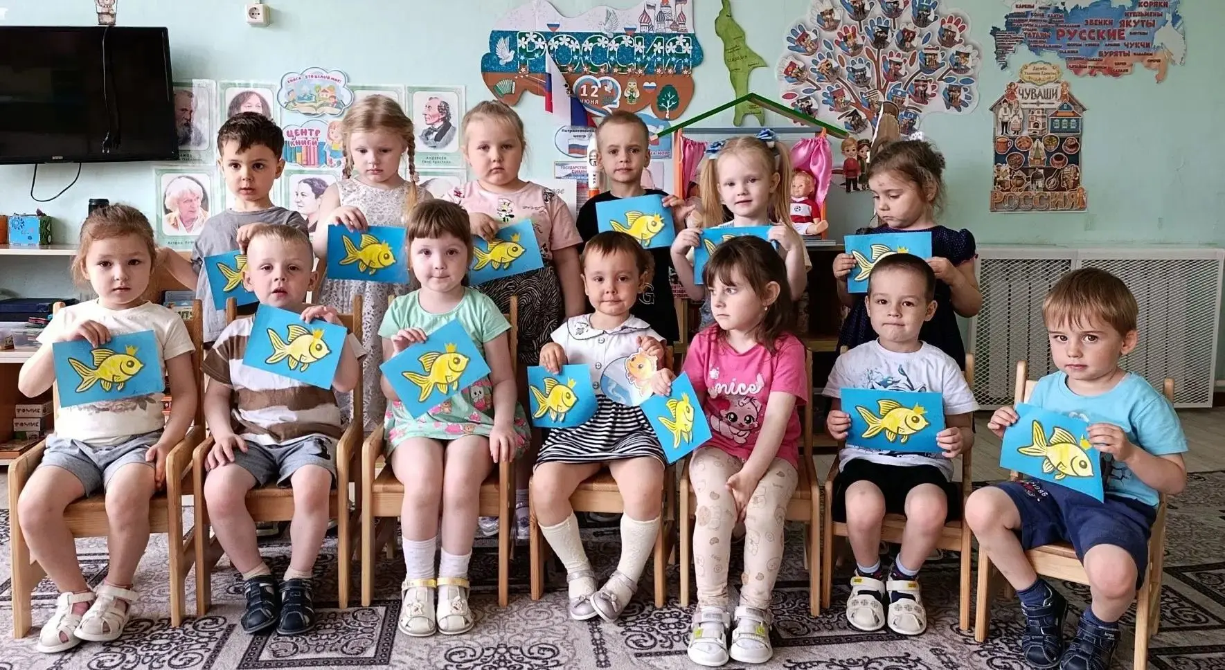🐠«Золотая рыбка» от малышей - День Пушкина в младшей группе